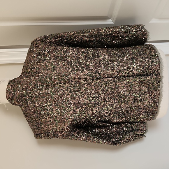 Zadig & Voltaire Verys Sequin Open Front Blazer Jacket Size 36 - Picture 5 of 13